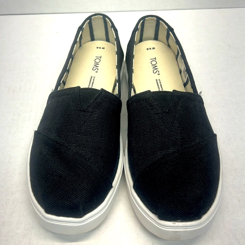 TOMS Black Heritage Canvas  W 6.5